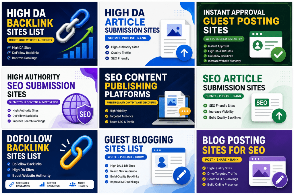 Top SEO Link Building Sites List with DoFollow Links